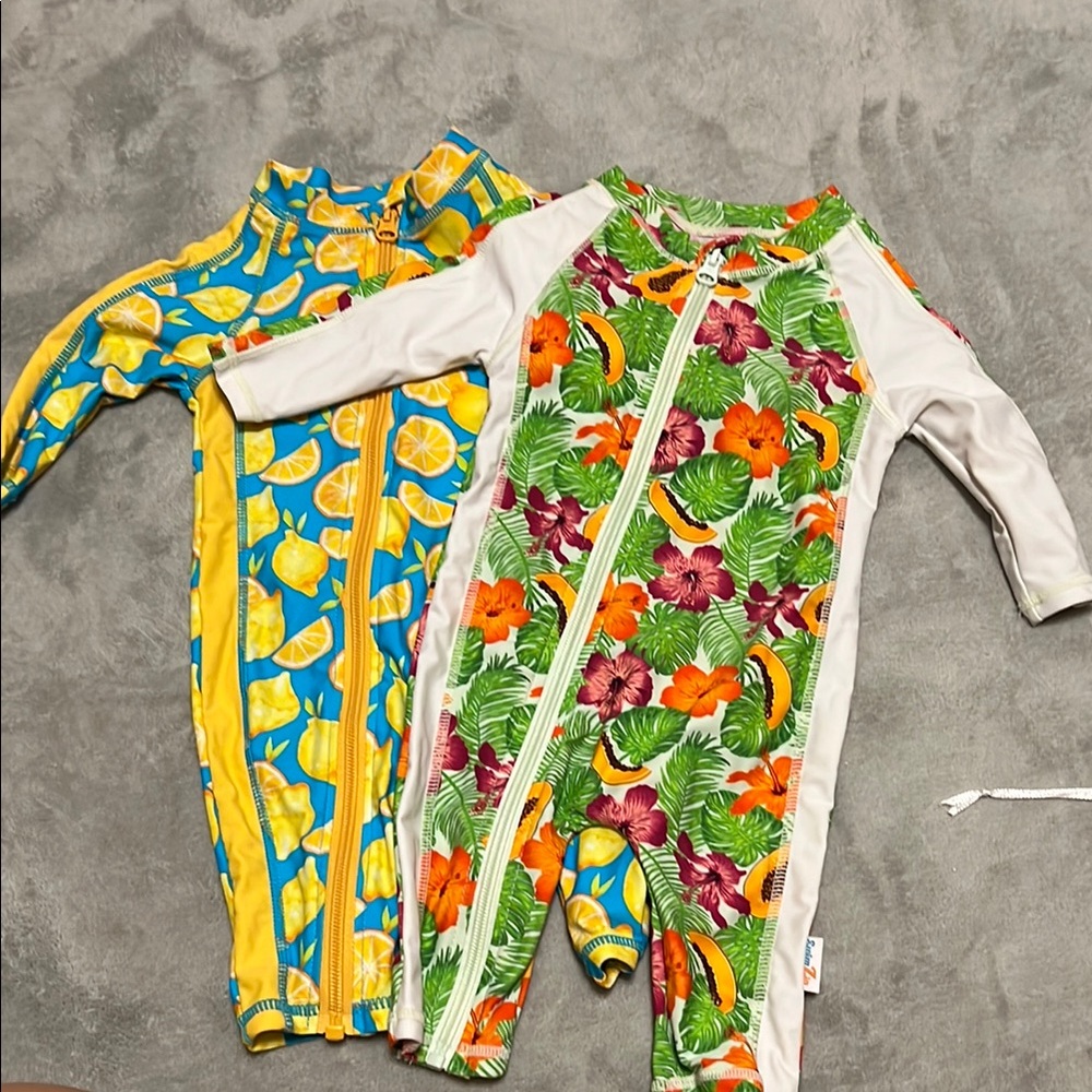 Colorful Baby Swimsuits with Zipper